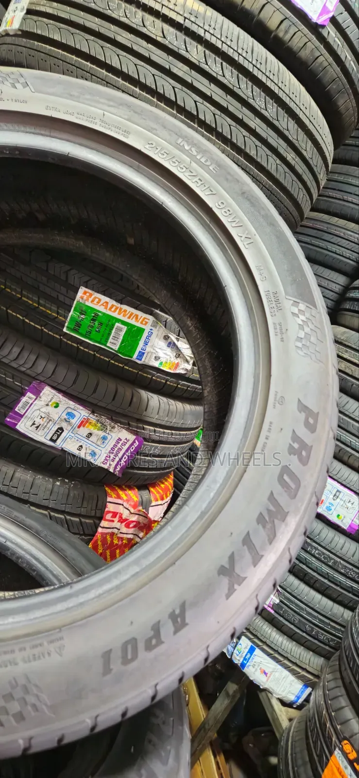 215 55 ZR17 ARDENT Tires Used Only One Month and Has a Warranty of 2yr