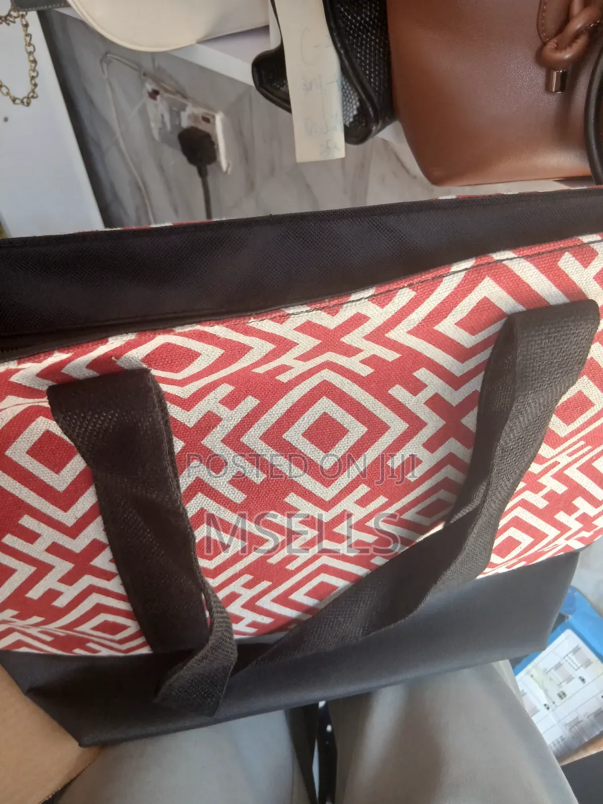 Fabric Tote Bag (Red)