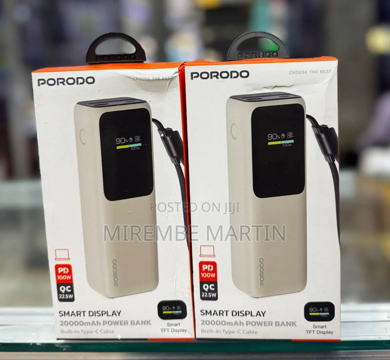 Porodo Smart Display 20000mAh Power Bank