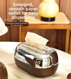 Two-Tone Wood Grain Tissue Box