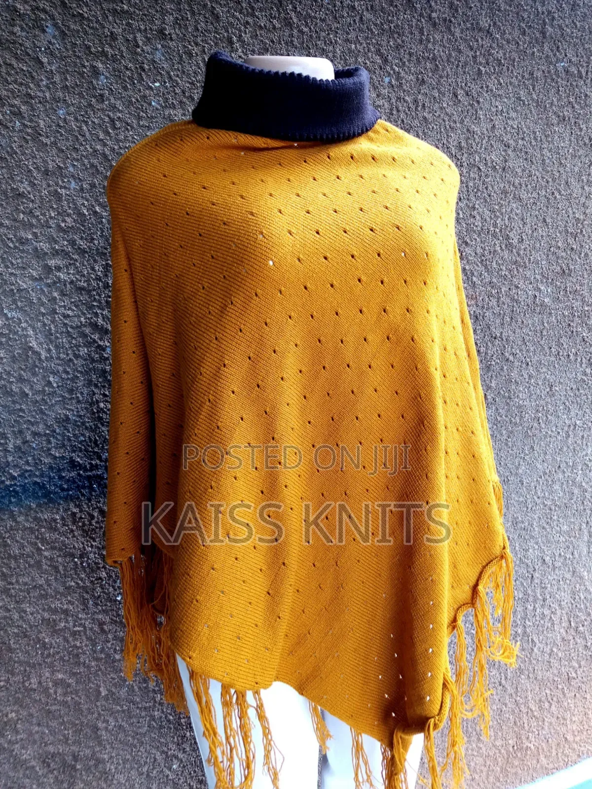 Oak Yellow Shawl Poncho