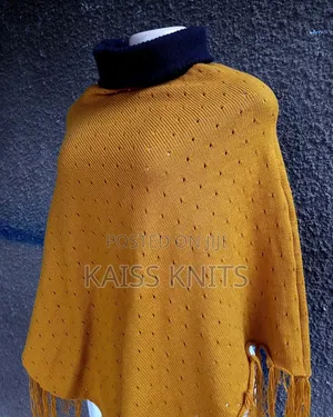 Oak Yellow Shawl Poncho