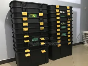 Heavy Duty Black Plastic Storage /Equipment Boxes