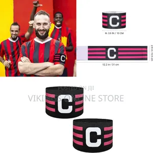2 PCS Soccer Captain Armbands Breathable Football Team Captain Bands
