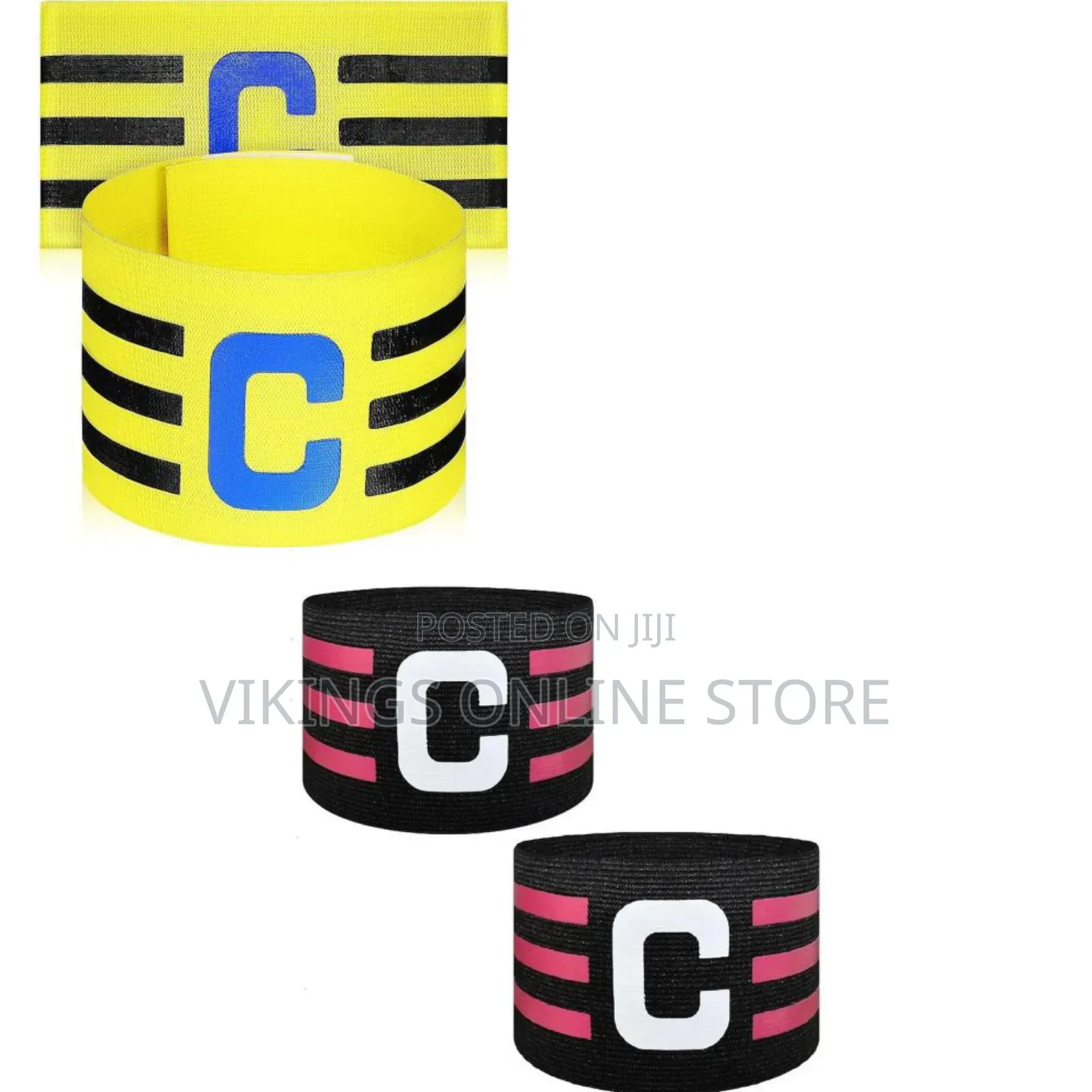 2 PCS Soccer Captain Armbands Breathable Football Team Captain Bands