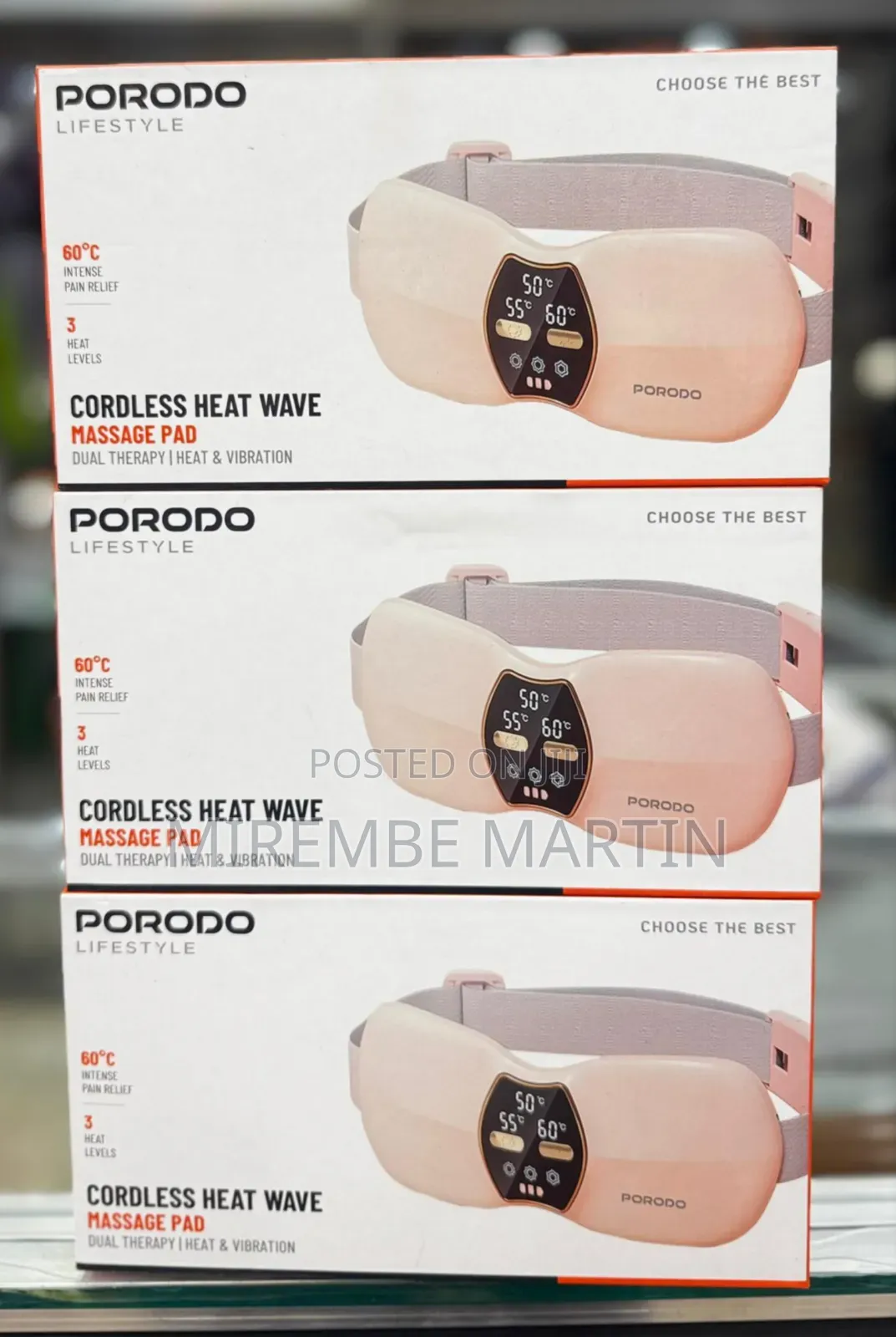 Porodo Dual Wireless Massage Pillow