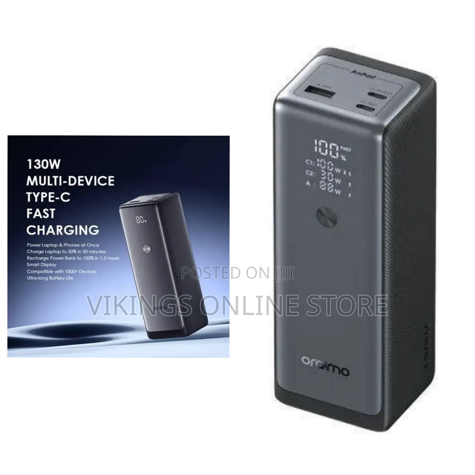 Oraimo PowerJet 130 27600mAh 130W Power Bank