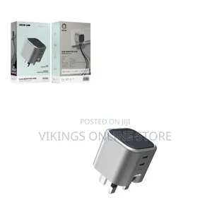 Green Lion GaN Adapter Wall Charger 45W 2 USB-C Ports PD 3.0 Fast