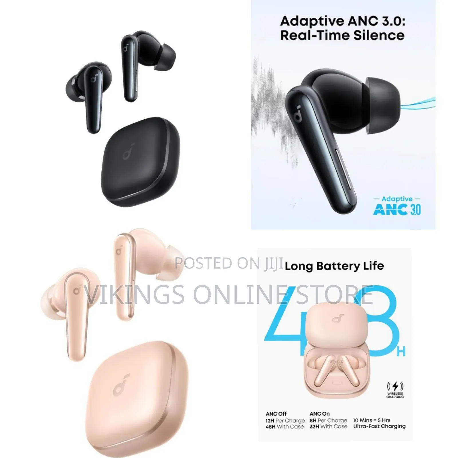 Oraimo Soundcore Liberty 5 by Anker, Noise-Cancelling Wireless Earbuds