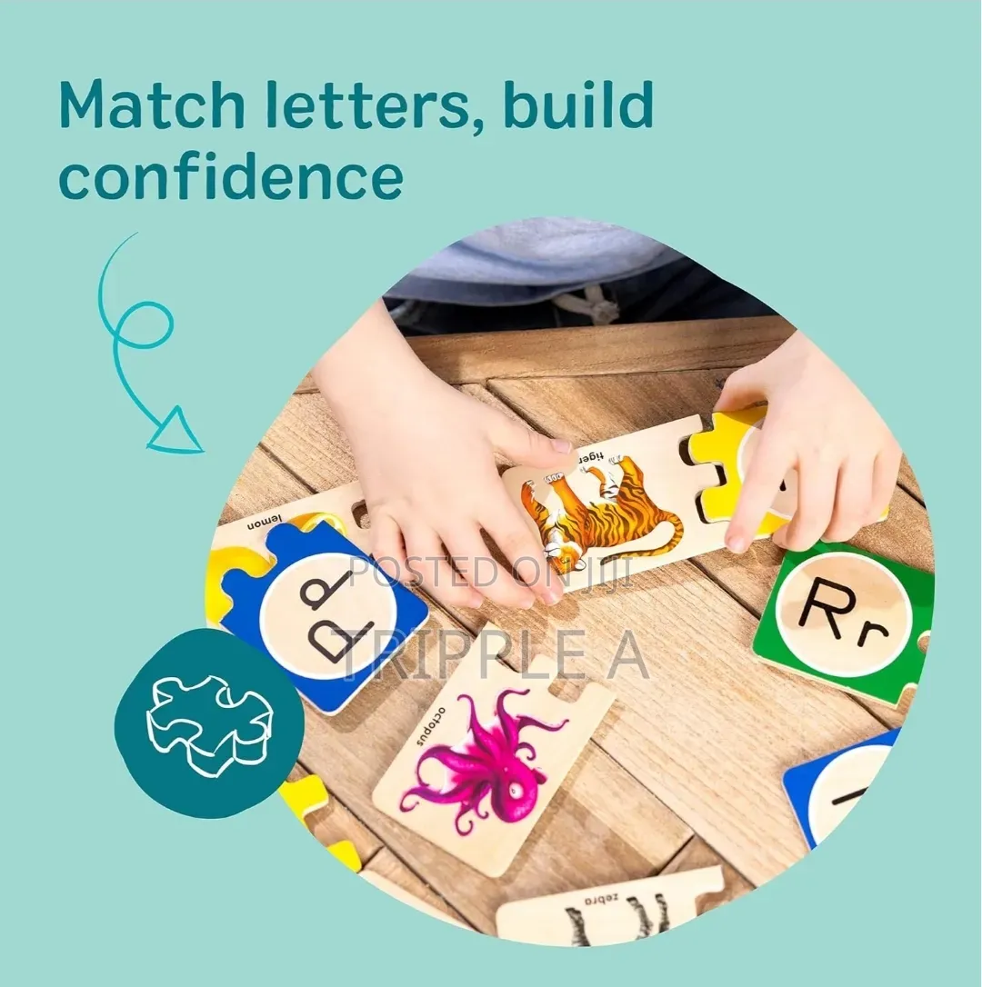 Kids Color Wooden Alphabet Puzzle