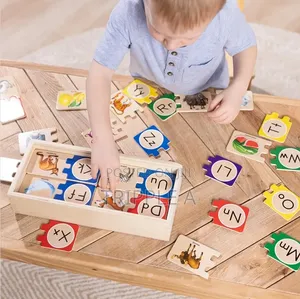 Kids Color Wooden Alphabet Puzzle