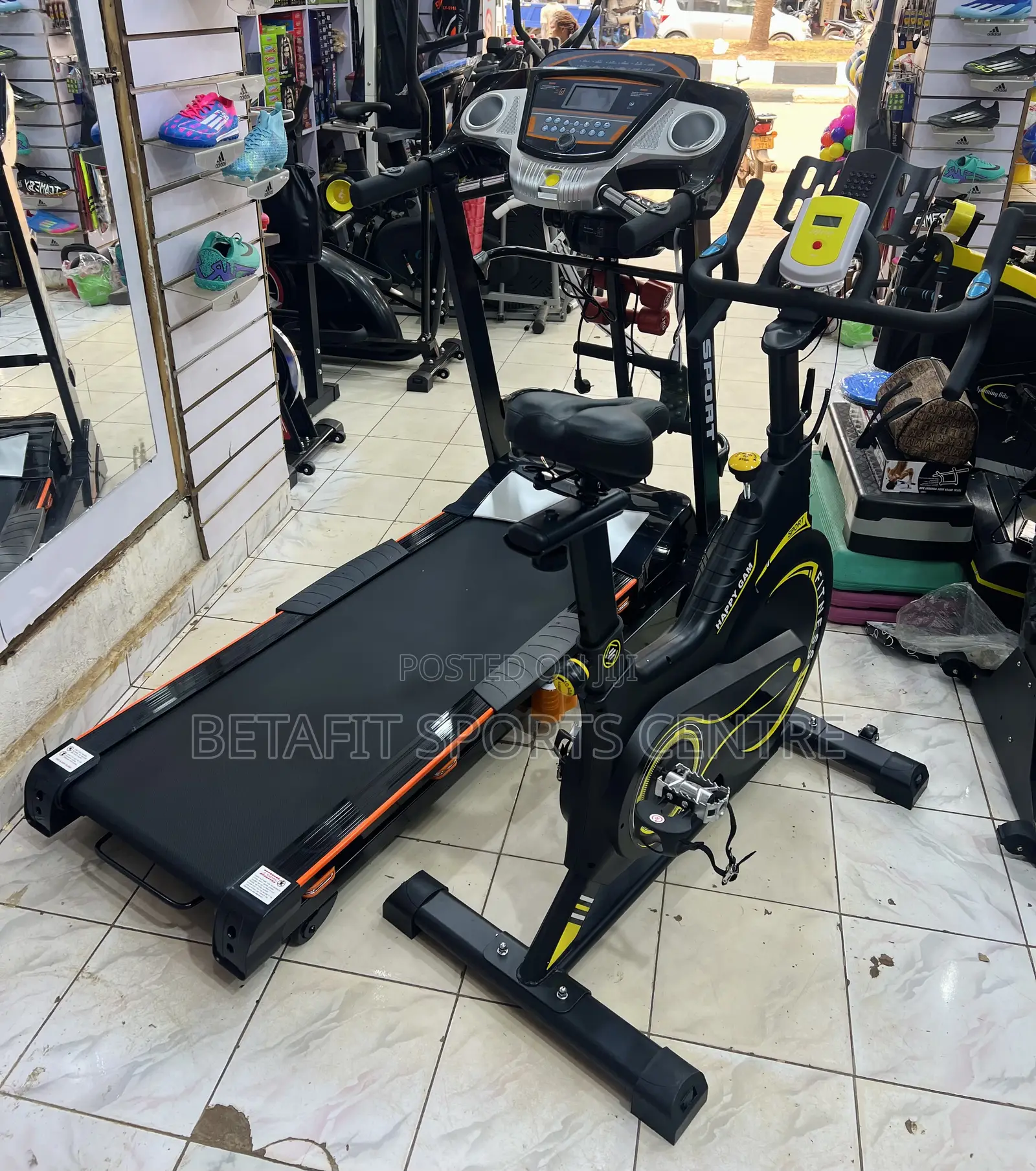 Commercial Treadmill With Exercise Bike