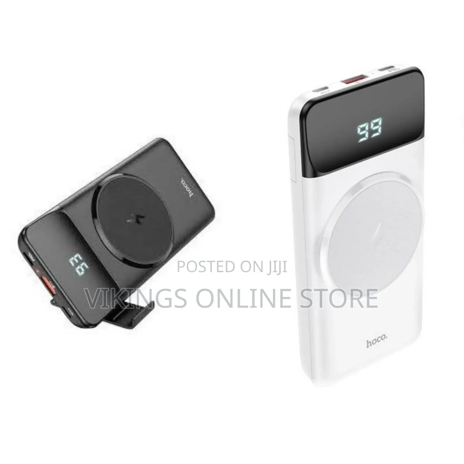 Hoco J76 Mobile Power Bank With Magnetic Wireless Charging, 10000mAh