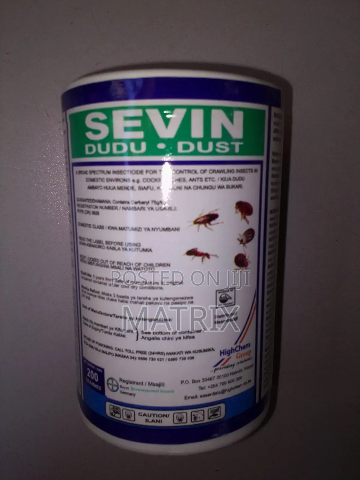 Sevin Dust for Ticks, Cockroaches, Bedbugs and All Crawling Insects