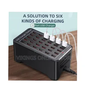 30 Port 150 Watt USB Charging Station, Desktop USB Rapid Charger