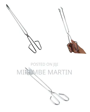 Long Handle Campfire Charcoal Tongs Outdoor Barbecue Carbon Clip