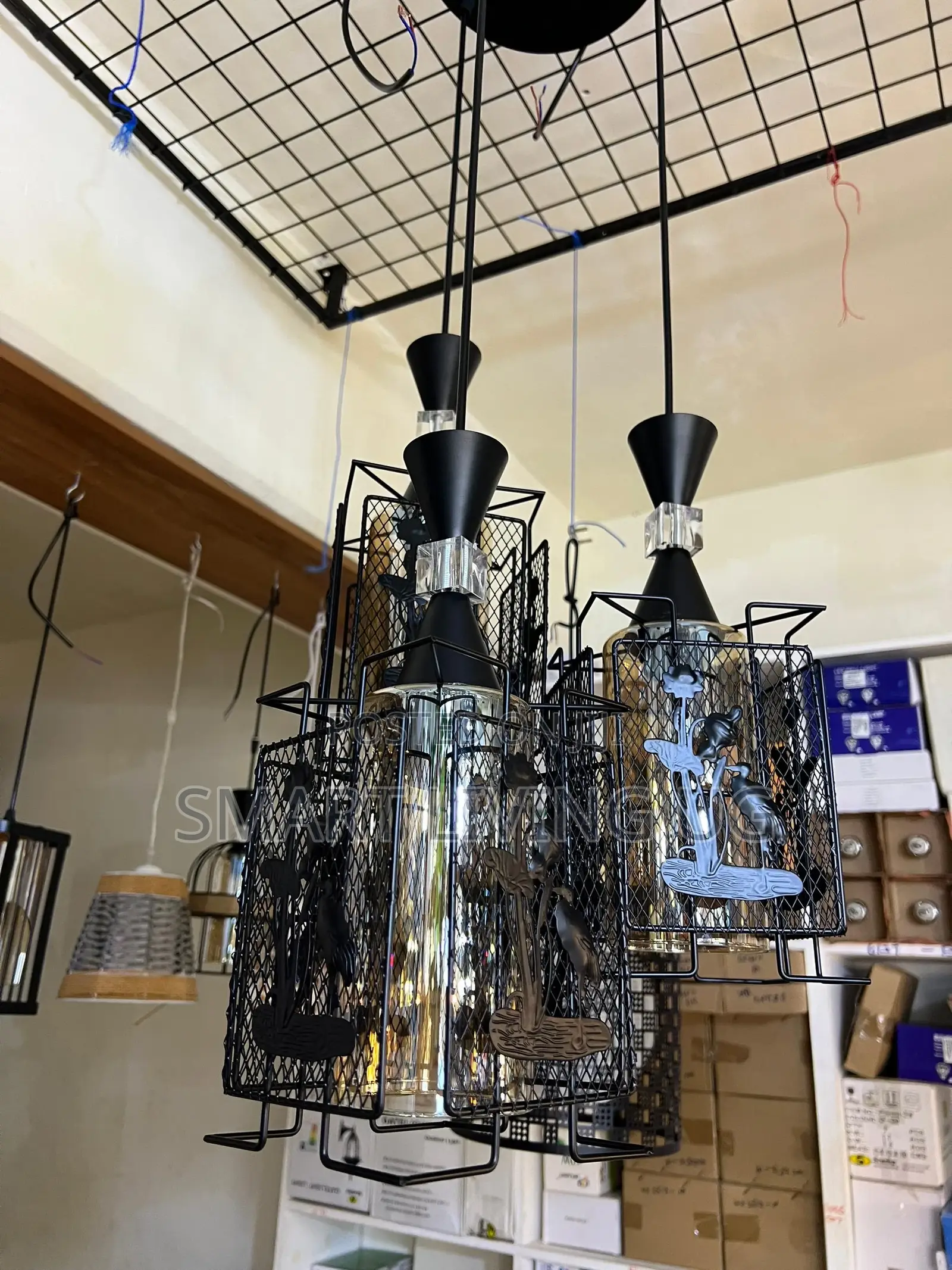 3Pcs Kitchen Black Pendants
