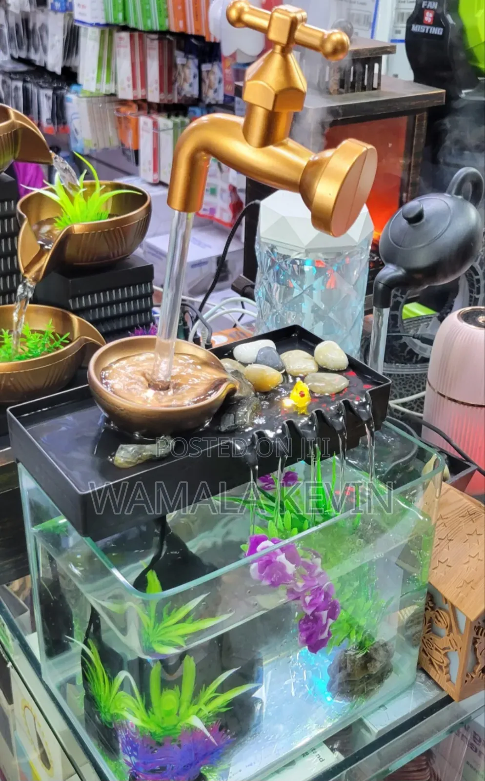 Golden Table Top Fountain