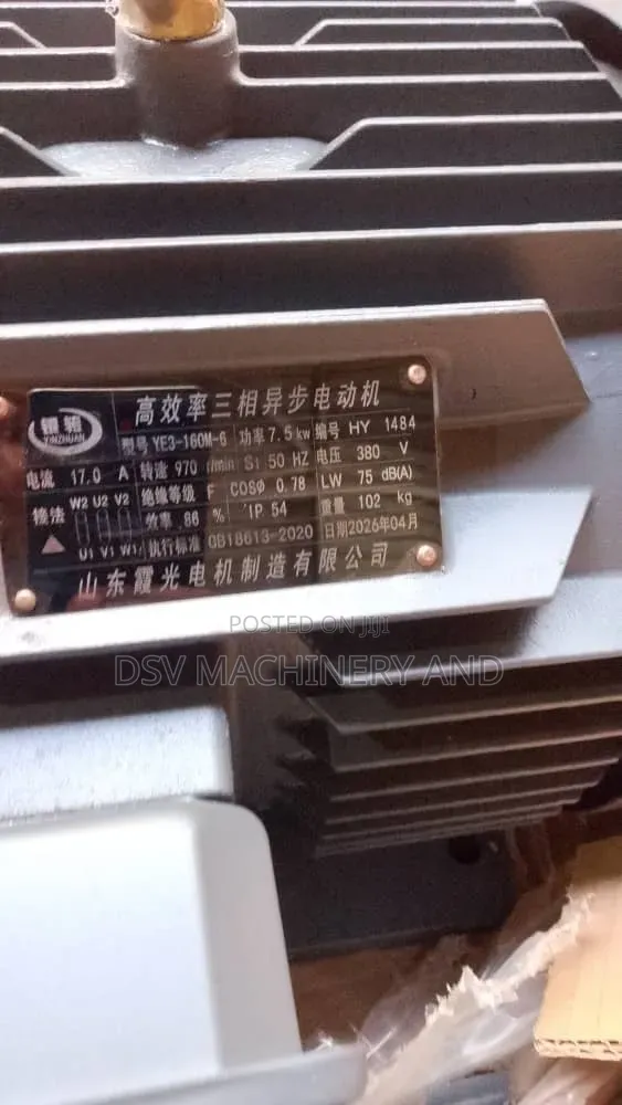 10hp 7.5kw 970r/Min Slow Speed Electric Motor 3 Phase
