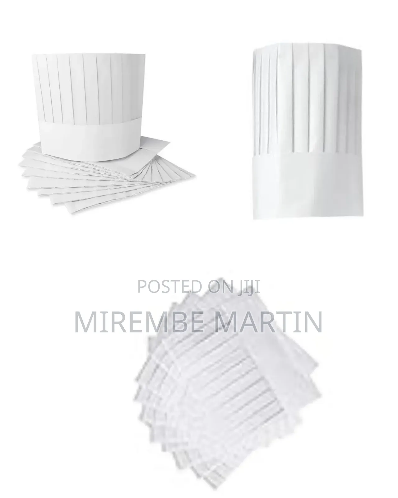 10 Pieces Disposable Chef Hats.