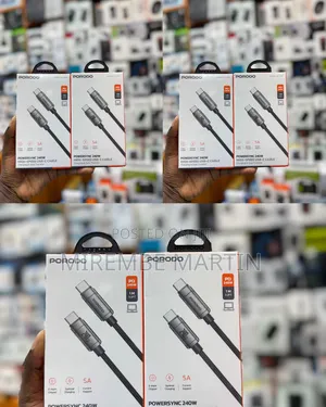 Porodo PowerSync 240W High-Speed USB-C to USB-C Cable