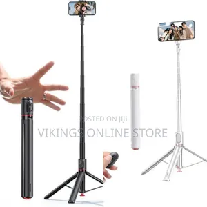 TT01 Extendable Bluetooth Selfie Stick Tripod, 69.6" Automatic Tripod