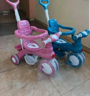 3 in 1 Kids Tricycle With Parent Push Handle