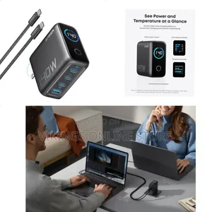 Anker Laptop Charger, 140W MAX USB C Charger, 4-Port Multi-Device