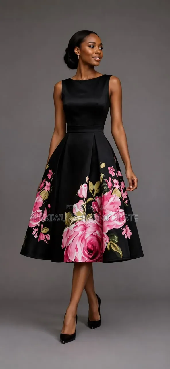 Floral Print Midi Dress