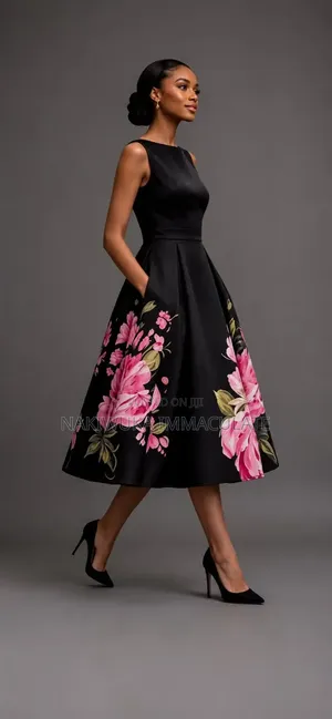 Floral Print Midi Dress