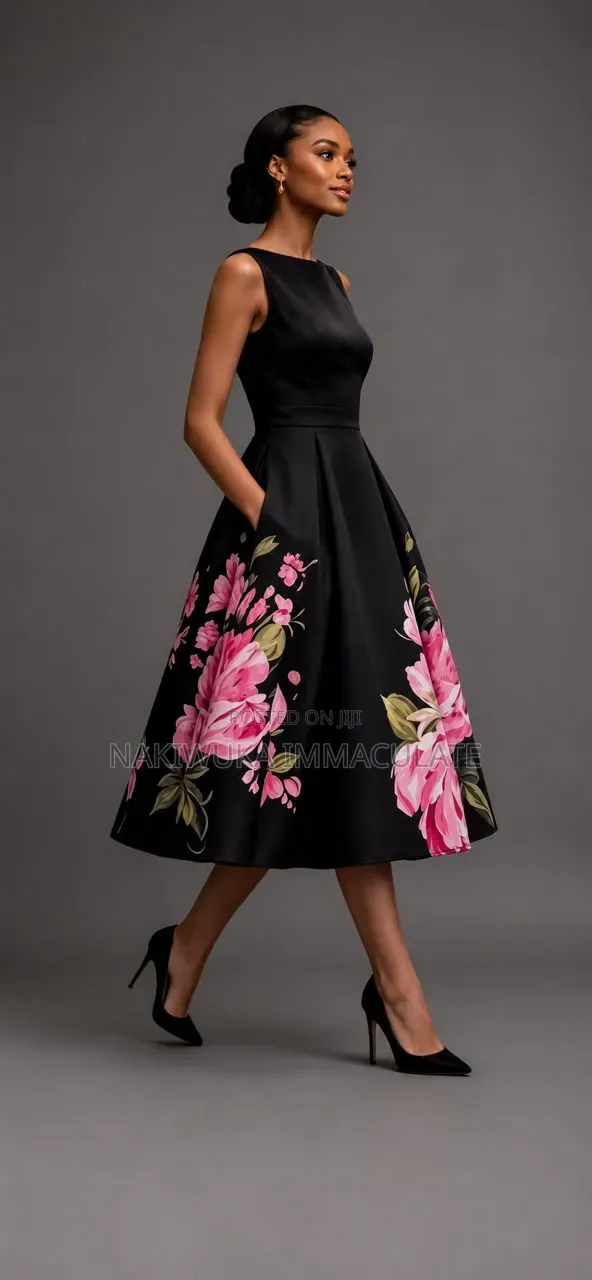 Floral Print Midi Dress