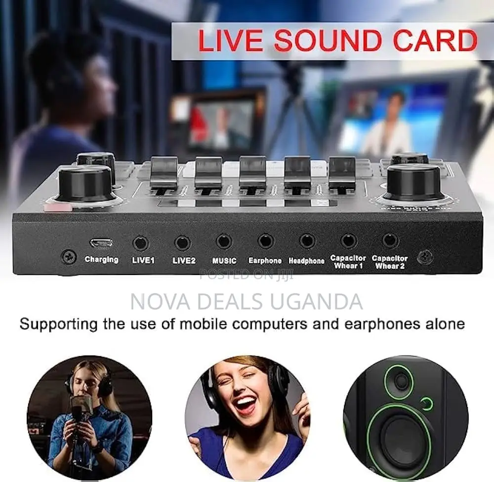 Multifunctional Live V9 Sound Card and BM800 Suspension Microphone Kit