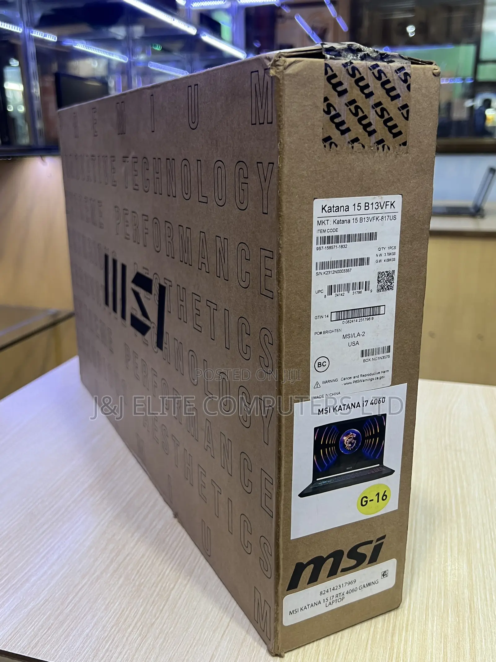 New Laptop MSI Cyborg 15 16GB Intel Core i5 SSD 512GB