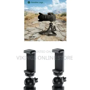Flexible Tripod With Foam Grips, 55-85 Mm Phone Holder Size, Universal