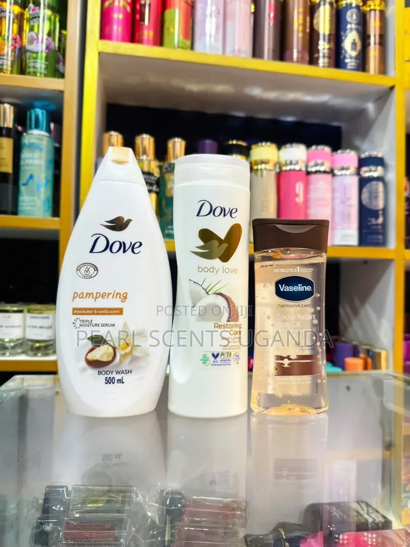 Full Package Dove and Vaseline Body Oil