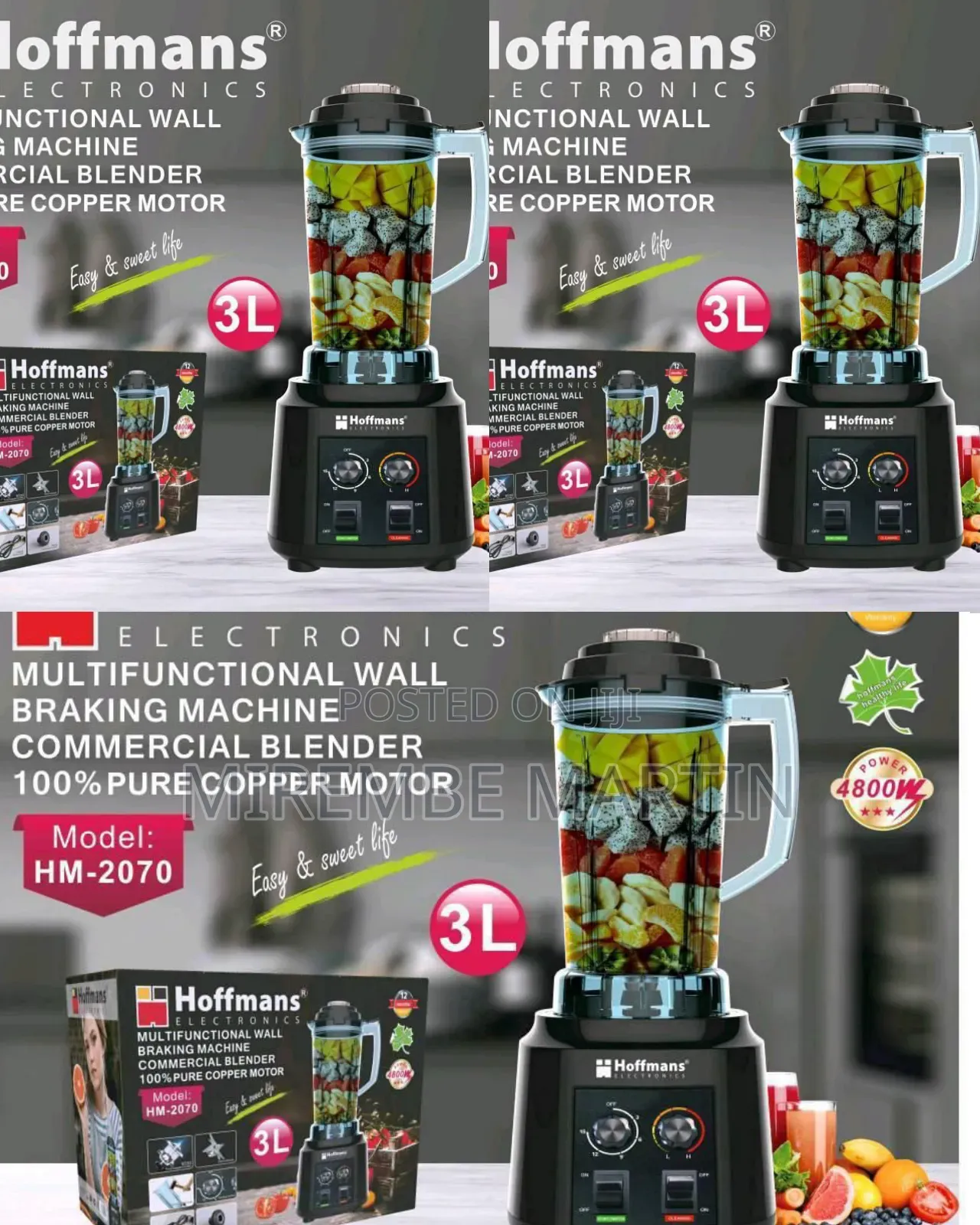 Hoffmans 3L Commercial Blender