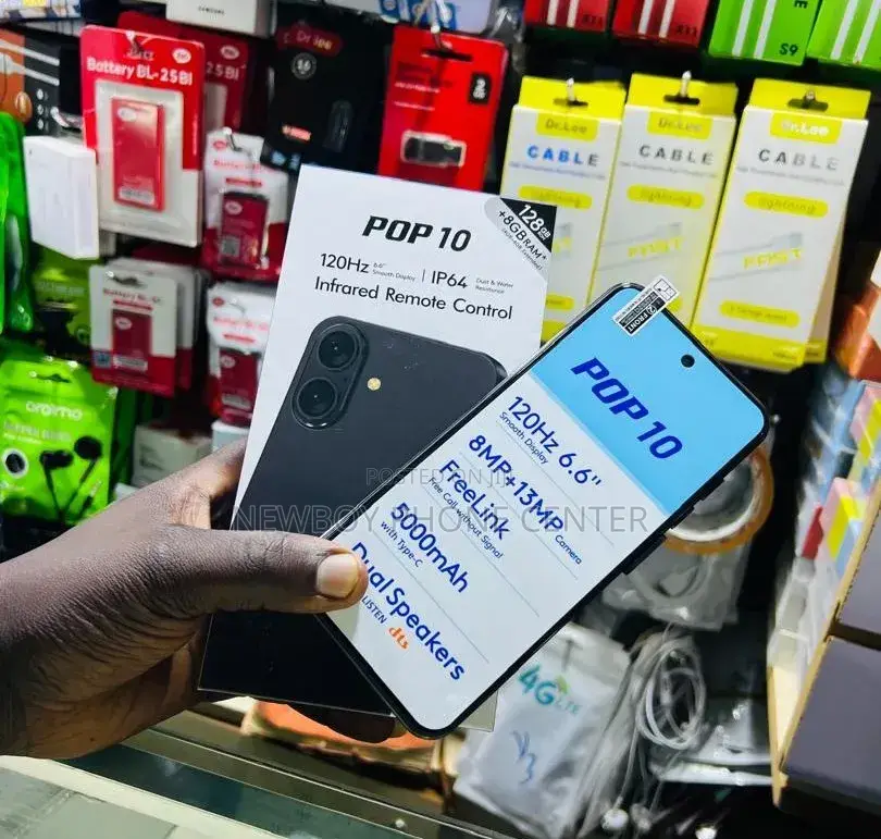 New Tecno Pop 10 128 GB Black