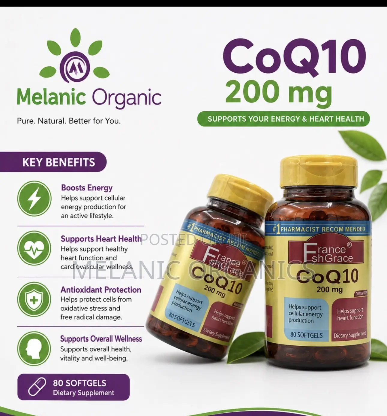 Co Q-10 200mg 80 Rapid Release Softgels