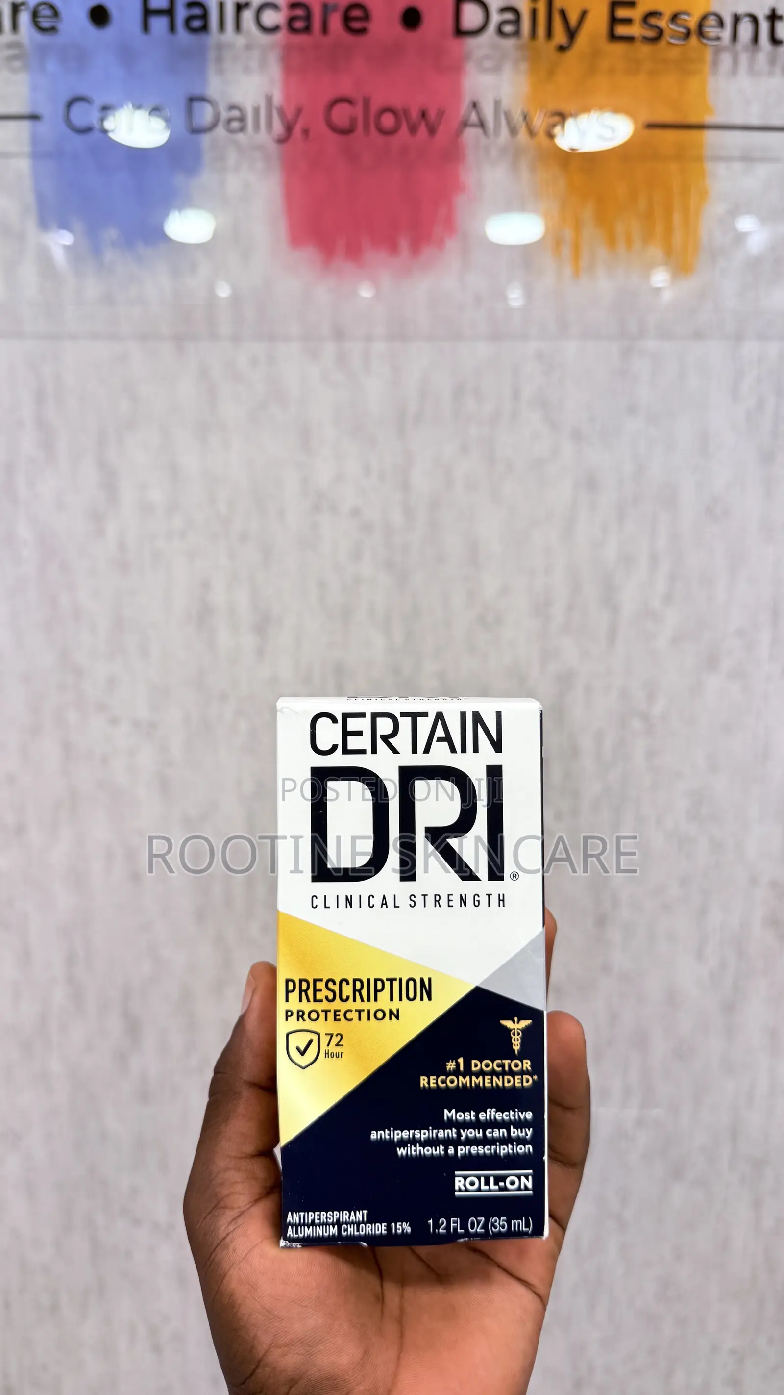 Certain Dri Prescription Roll on Deodrant for Excessive Sweating