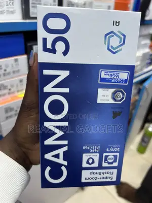 New Tecno Camon 50 256 GB Black