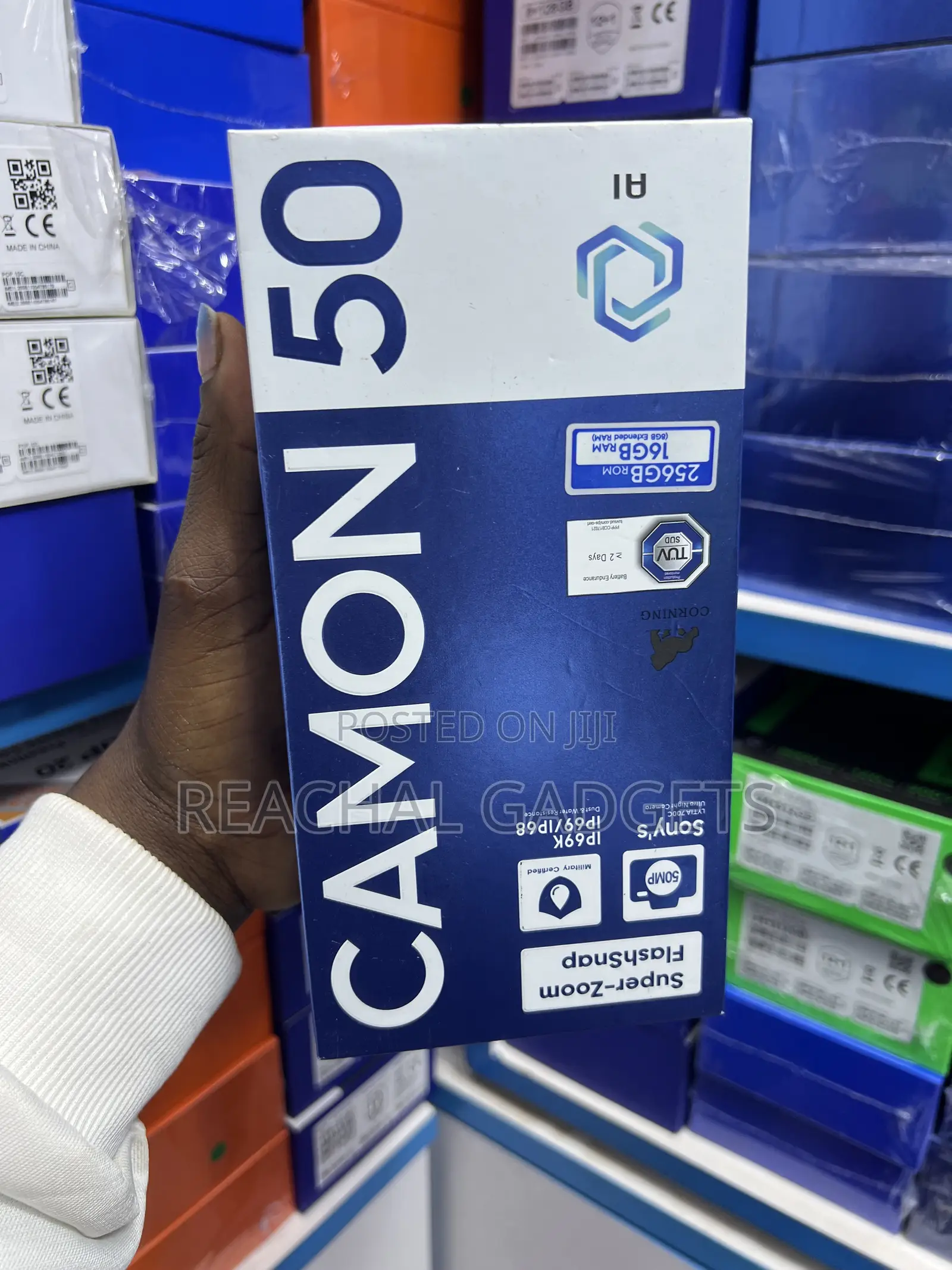 New Tecno Camon 50 256 GB Black