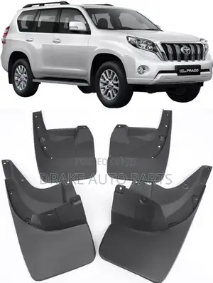 Original Mud Flaps for Landcruiser Prado FRONT AND REAR Available