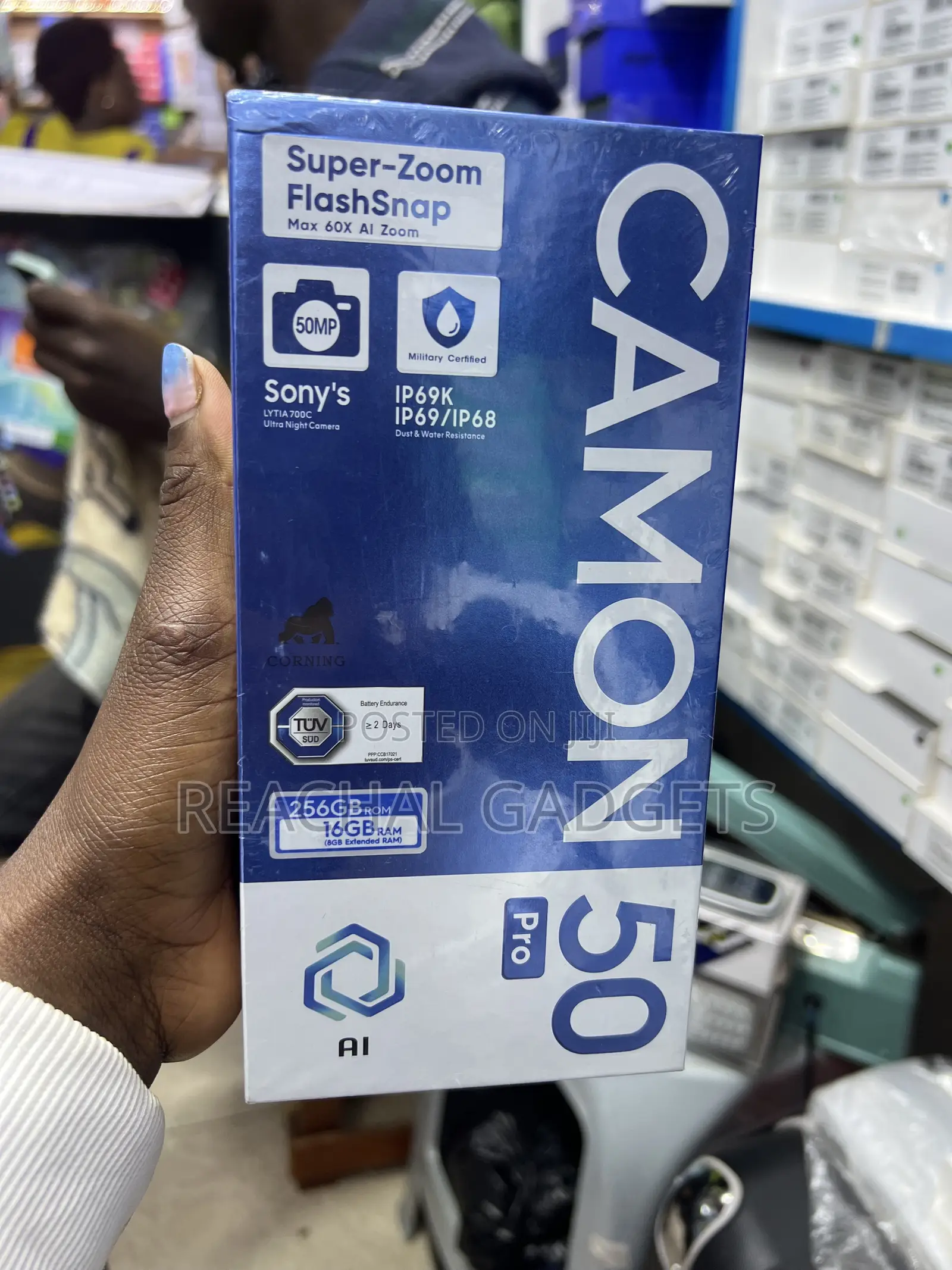New Tecno Camon 50 Pro 256 GB Black