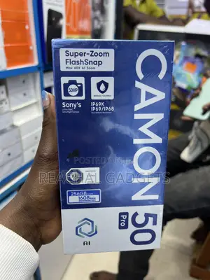 New Tecno Camon 50 Pro 256 GB Black