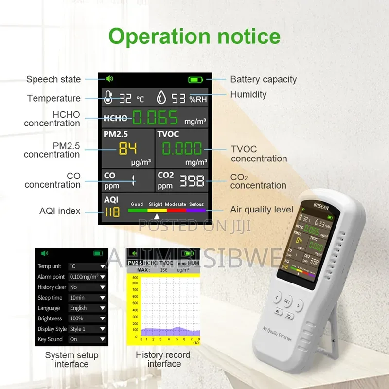 BOSEAN Air Quality Meter