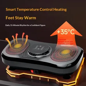 Whole Body Vibration Fitness Plate With Heating| Remote Control| Ropes