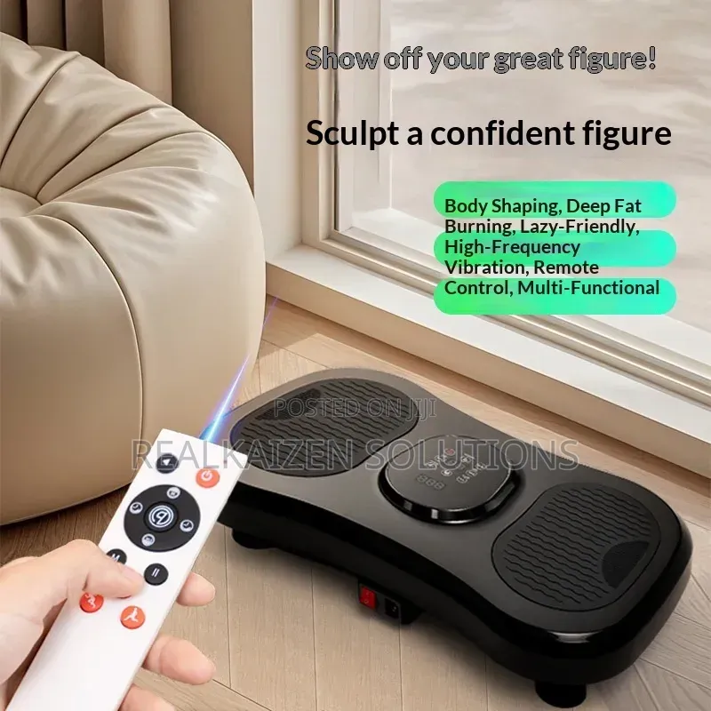 Whole Body Vibration Fitness Plate With Heating| Remote Control| Ropes