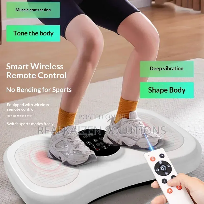 Whole Body Vibration Fitness Plate With Heating| Remote Control| Ropes