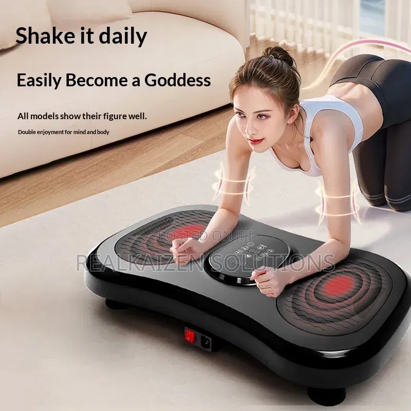 Whole Body Vibration Fitness Plate With Heating| Remote Control| Ropes