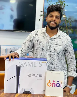 PS5 Slim Disc Edition Brand New Make Your Jaw Drop Down Floor